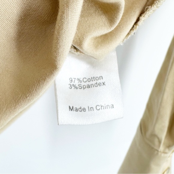 Tuckernuck Steele Shirt Button Down Blouse in Khaki Women’s Size XS Top - Picture 6 of 7